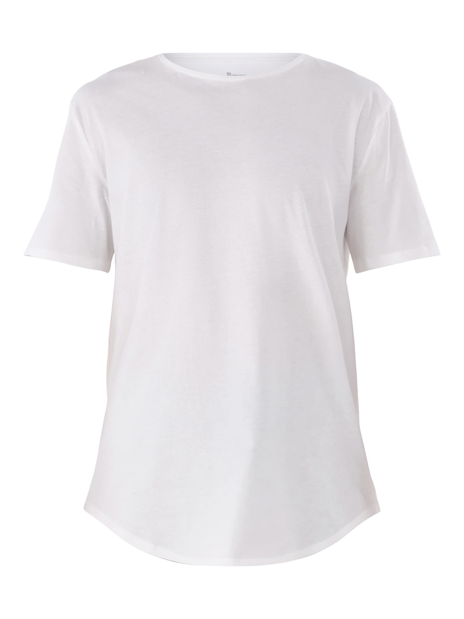 No Boundaries Men's & Big Men's Longline Curved Hem Elongated Tee Shirt, 2-Pack, Sizes XS-5XL
