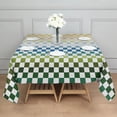 thumbnail image 3 of Colorful Gradient Checkerboard Checkered Pattern Square Tablecloth,Waterproof Square Table Cover,Wipeable Spillproof Washable Table Cover for Home Kitchen Party Decor 52"x52"(132x132cm), 3 of 6