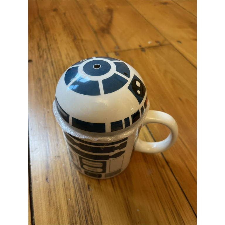 Star Wars R2- D2 Coffee Mug Cup with Lid, Size: Standard, Blue