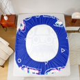 thumbnail image 5 of Homewish Video Game Controller Queen Sheet Sets, Blue Cartoon Gamepad Flat Sheet, Teens Kids Girls Boys Queen Fitted Sheet, Microfiber Bedroom Decor, 4pcs, 5 of 7
