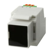 Construct Pro Cable Connector: IR Target Keystone Jack Insert (White, Manufactured by Skywalker)