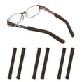 thumbnail image 1 of Cojín para orejas de gafas Uxcell 2.95 In, 3 pares de sujetadores suaves de orejas de algodón, antideslizantes y cómodos, cojines elásticos para brazos de gafas, puntas de templo, marrón, 1 of 7