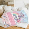 thumbnail image 3 of Unicorn Blanket for Girls, 60 x 50 Inches Girls Unicorns Gifts Toys, Pink Unicorn Princess Throw Blanket for Women, Warm Cozy Throw Blanket for Living Room, Bed, Sofa, Office, 3 of 6