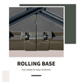 thumbnail image 5 of Outsunny Cantilever Umbrella Base with Wheels 330 lbs Sand 286 lbs Water Heavy Duty Coffee, 5 of 6