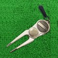 thumbnail image 4 of Eigraketly Horquilla de Golf portátil, aleación reutilizable, Putting Green Divot, herramienta rápida con marcador de bola, reparación de horquilla de Golf Eigraketly OD020512-00, 4 of 6