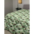 thumbnail image 2 of Zebra Down Alternative Comforter, Striped Endemic Horse Fauna Palm Trees, Microfiber Quilt for All Season, 5 Sizes, Seafoam Charcoal Grey, by Ambesonne, 2 of 3