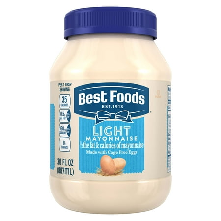 (2 Pack) Best Foods Light Mayonnaise, 30 oz (The Best Sandwich In America)