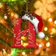thumbnail image 4 of AuroraX Minimalist Christmas Decoration Hanging Personalized Acrylic Keepsake Ornaments DIY 3.1" Neutral 26 Letters for Christma Tree Decor, 4 of 5
