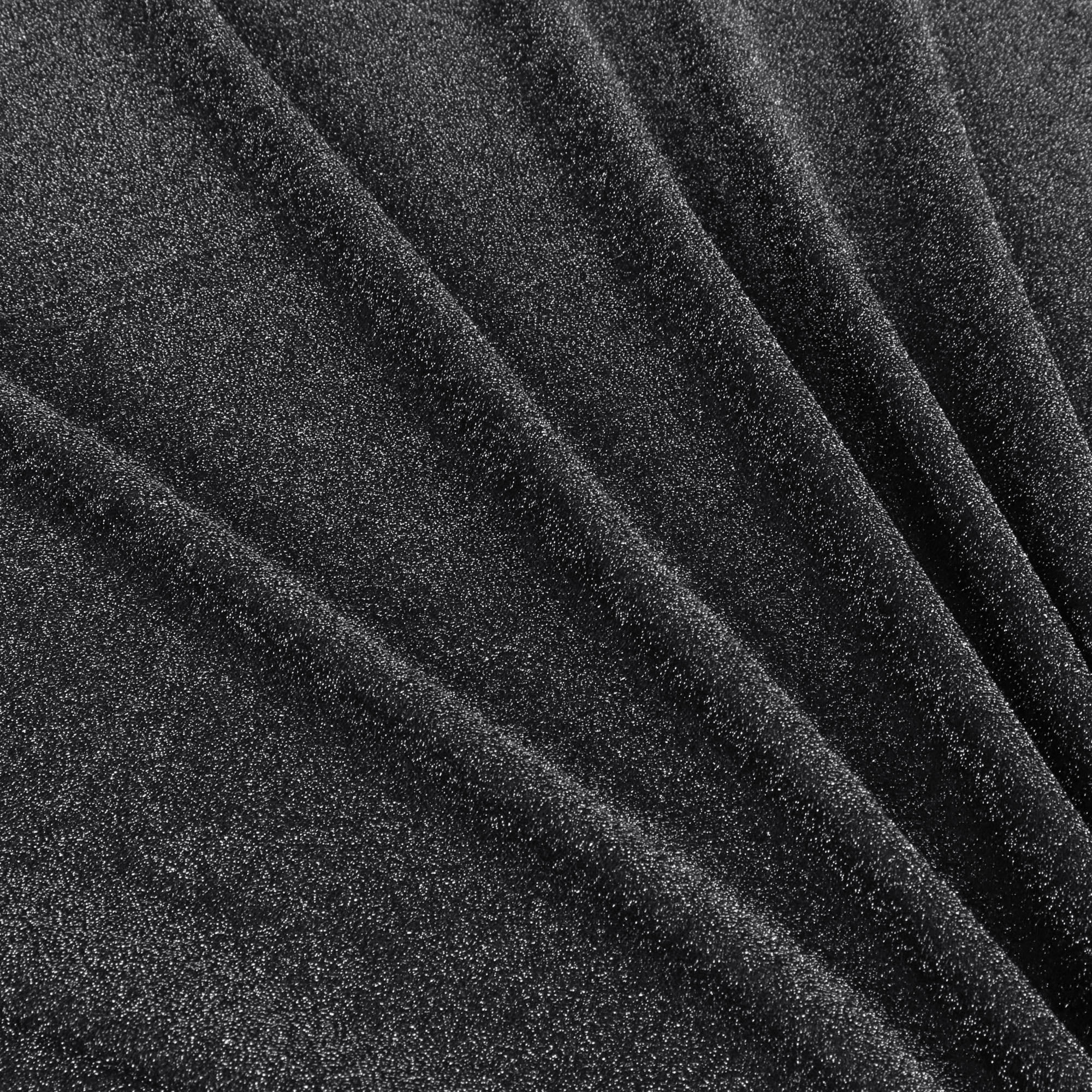 Romex Textiles Polyester Spandex Shiny Lurex Knit Fabric - Black/Silver
