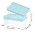 thumbnail image 4 of Fiudx Hielera de Doble Capa, Material Pp de Grado Alimenticio, Moldes para Bolas y Bloques de Hielo, Caja de Almacenamiento para Refrigerador con Tapa, Fácil de Desmoldar, Incluye Pala para Hielo, Cr, 4 of 4