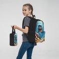thumbnail image 7 of Pofeuu Colorful Underwater Shark Print Backpack Travel Backpacks With Lunch Bag Pencil Bag Set 3 pcs Set Cartoon Backpack, 7 of 7