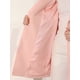 thumbnail image 5 of Abrigo largo de invierno de doble botonadura con solapa de muesca para mujer Inspire Chic M Rosa, 5 of 6