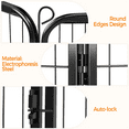 thumbnail image 3 of Yaheetech 40''H 6 Panels Dog Playpen Outdoor Indoor Fence,Black, 3 of 8