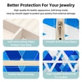 thumbnail image 3 of Flag of Israel Portable Square Jewelry Box Earrings Necklaces Bracelets Organizer for Girls and Women, 3 of 6