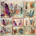 thumbnail image 3 of SunWMart A5 Single Sided Scrapbook Paper, 16 Sheets Special Craft Paper for Scrapbooking Junk Journal Planner Journaling Supplies Handmade Card DIY Materials Collage, 3 of 4