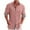 Pink, variant on asdoklhq Clearance, 2025 Summer Fall Mens Tops Clearance under $5 Men Casual Solid Cotton and Linen Tie Pocket Plaid Patchwork Turndown Long Sleeve Button Shirt,Green XXXXL