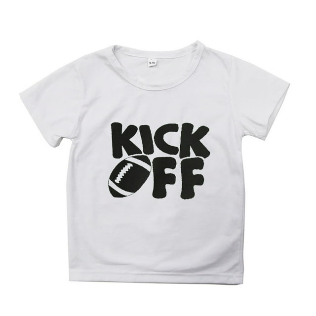 WEAIXIMIUNG Chemises pour Adolescents Chemises pour Enfants Adolescents Manches Courtes Rugby Football Imprimés Lettres T-Shirt Garçons Filles Fans Hauts