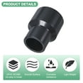 thumbnail image 2 of Uxcell 1-Pack Conector de Reducción de Tubo, Acoplamiento Reductor Recto de 1-1/2"*1", Gris, 2 of 6