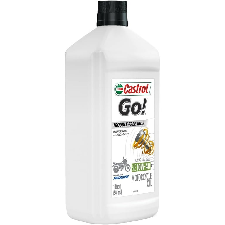 Castrol Go! 4T Mineral Engine/Motor Oil, 10W-40, 1 Quart, 06103
