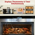 thumbnail image 4 of ThermoPro TP17W Large LCD Backlight Grill Food Thermometer with Dual Probes Timer Mode for Oven Grill Smoker BBQ, 4 of 9