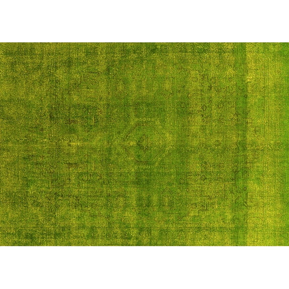 Ahgly Company Indoor Rectangle Oriental Yellow Industrial Area Rugs, 5' x 7'