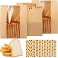 thumbnail image 6 of 100Pcs Large Bread Bags for Homemade Bread, Sourdough Bread Bags with Clear Window, Kraft Bread Storage for Sourdough Sandwich Bread Bag Packing Storage with Sealing Stickers(13.7''x8.2''x3.5''), 6 of 9