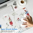 thumbnail image 4 of Long Mouse Pads for Desk,White Christmas Gnome Pattern Desk Mats on Top Of Desks, Desk Mouse Pad Extra Large with 3mm Non-Slip Base and Stitched Edge for Gaming,Office,Work,Home 35.4x15.7in, 4 of 5