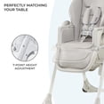 thumbnail image 5 of Kinderkraft Yummy Adjustable Baby High Chair, Foldable Toddler Feeding Chair with Removable Tray, 6 Months to 3 Years, Gray, 5 of 8