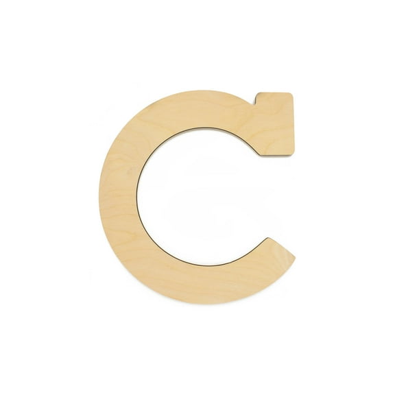 Essentials By Leisure Arts Arts Wood Letter 13" Birch C