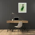 thumbnail image 3 of Fab Funky 20x24 White Modern Wood Framed Museum Art Print Titled - Lady Bella Rabbit Taking Tea, 3 of 4