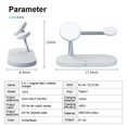 thumbnail image 3 of Cargador Inalámbrico Magnético 15W Dock Carga Rápida Para Airpods 2 / Pro Blanco Sunnimix reloj estación de carga, 3 of 8
