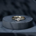 thumbnail image 6 of Rosec Jewels Lab Diamond Promise Ring for Women - Minimalist Round Ring - 4 mm - EF-VS Quality, 18K Yellow Gold, US 9.00, 6 of 9