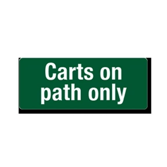 EverMark  Carts on Path only Clip-On Sign