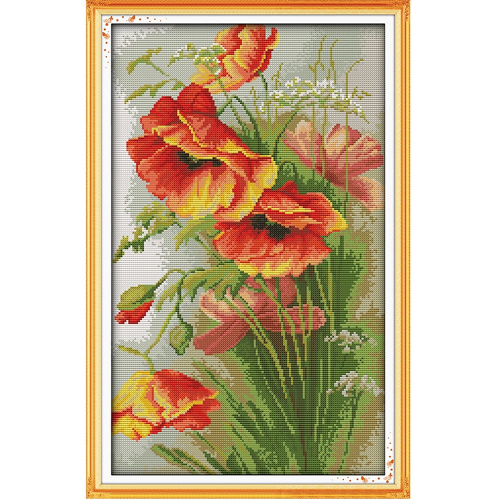 Anself DIY Handmade Needlework Counted Cross Stitch Set Embroidery Kit 14CT...