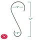 thumbnail image 4 of Gancho de almacenamiento de metal Perky-Pet, 30 cm, resistente a la corrosión, 4 of 7