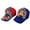 Blue/Red, variant on Nickelodeon Boys' Paw Patrol Baseball Cap - 2 Pack Chase, Marshall, Rubble Curved Brim Strap Back Hat (2T-7)