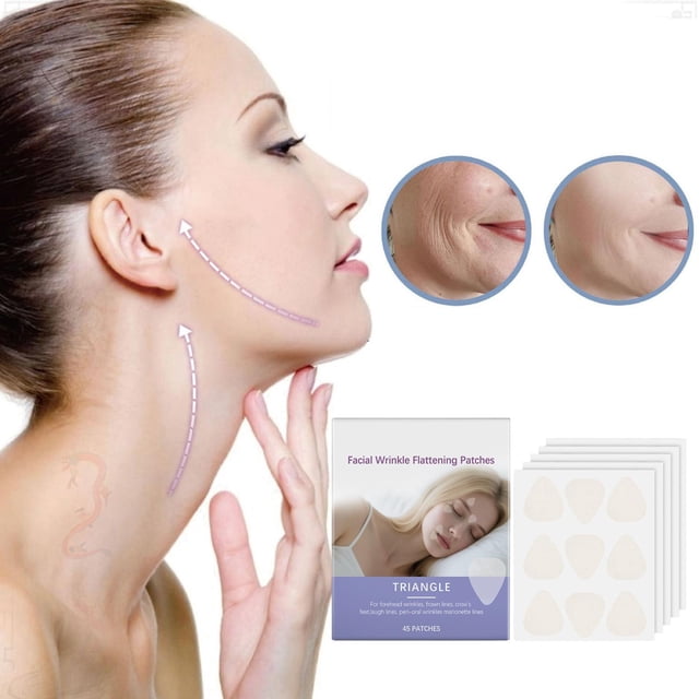 Parche Facial Reafirmante, Iluminador, Antiarrugas, Hidratante, 144 Parches | Parches de Papel Suavizantes, Reafirmantes y Tensores - Morado - 12,8 X 11 Cm - 1 Unidad