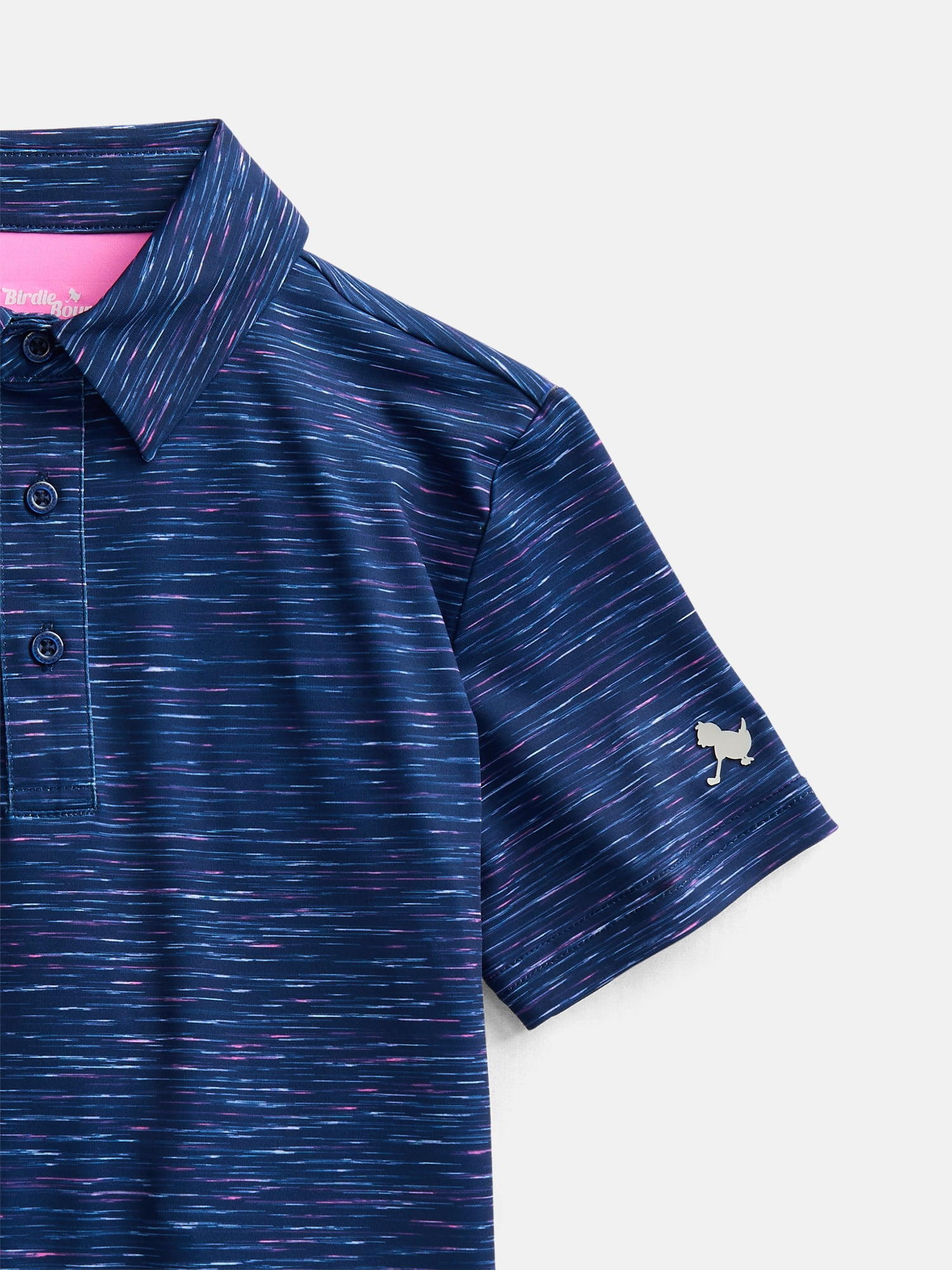 Birdie Bound Boys Melange Polo Shirt, Sizes 4-16