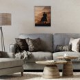 thumbnail image 3 of Stupell Industries Rustic Lodge Cowboy's Sunset Ride Gray Framed Giclee Art, 11 x 14, by Kim Allen, 3 of 8