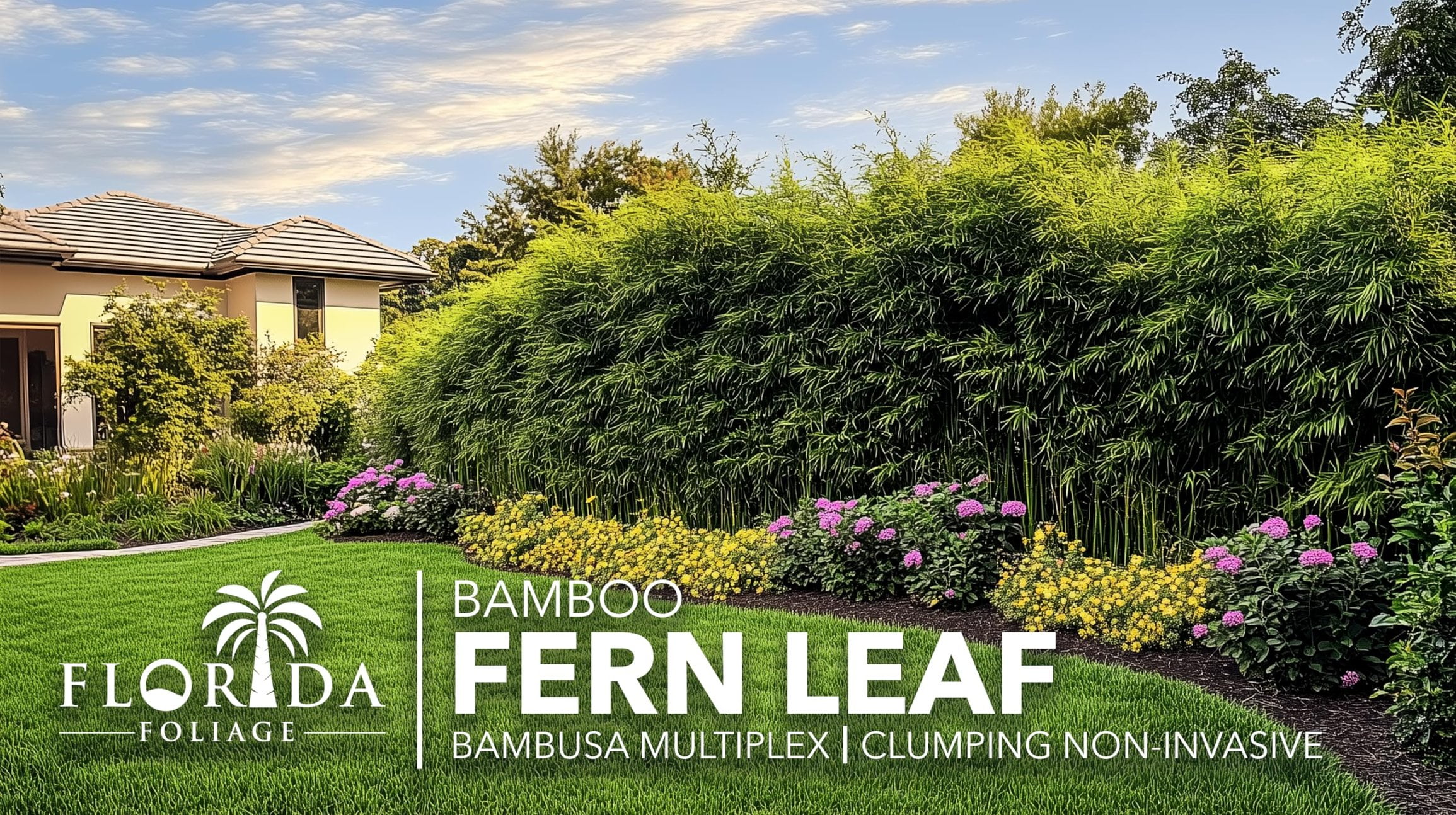 Fern Leaf Bamboo - 1 Live Plant - Bambusa Multiplex - 6 Inch Pot - Non-invasive Clumping Privacy Hedge