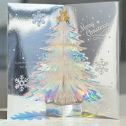 3D Christmas Cards, 3D Merry Christmas Cards 3D Pop-up Greeting Thank You Blessing Cards Holiday Cards for Office, Kids