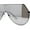 Black / Silver Mirror, variant on Color Mirror Futuristic Flat Top Shield Rimless Sunglasses Gold Brown