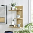 thumbnail image 6 of Danya B. Seville Dynamic Utility Ledge Wall Shelf - Chestnut, 6 of 11