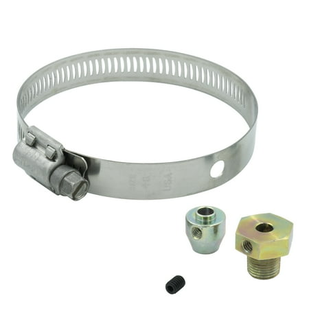 AutoMeter 3256 Pyrometer Probe Fitting Kit; LED; Incl. 1/8 in. NPMT Steel Fitting; Set Screw; Probe Not Included;