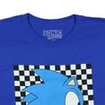 thumbnail image 4 of Sonic The Hedgehog T-Shirt Men's Angry Walk Checkerboard Design Adult Tee, 4 of 5