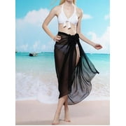 Women's Long Sarong Wrap Plus Size Floral Beachwear Wrap Dress Bathing Suit Swimwear Swimsuit Cover ups Pareo Skirt