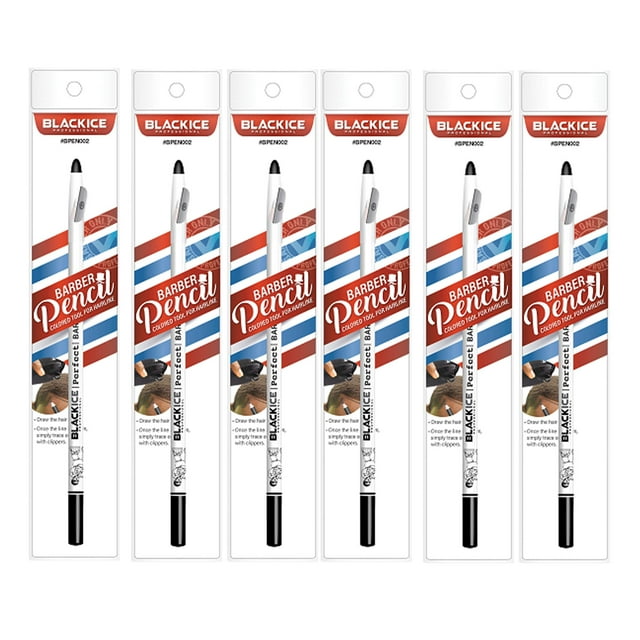 Crayon de Barbier Black Ice Vaporisateur (Blanc) - 6 Pcs