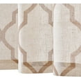 thumbnail image 7 of Curtainking Farmhouse Moroccan Tile Print Rod Pocket Semi-Sheer Cafe Curtains, 26" x 36" (2 Panels), 7 of 7
