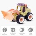 thumbnail image 3 of Vehículos de construcción de ingeniería para niños, modelo de camión de juguete desmontable, juego de aprendizaje temprano portátil, regalo para niños y niñas para empujador de interior Inevent FN000741-04B, 3 of 7