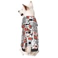 thumbnail image 1 of Fotbe Modern Life Sudadera con Estampado para Perros Pequeños – Suéter con Capucha para Mascotas, Tela Suave de Forro Polar con Bolsillo-X-Small, 1 of 7
